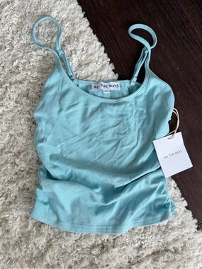 REVOLVE Tank Top Aqua Blue